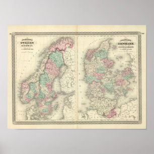 Poster Suecia, Noruega, e Dinamarca 2