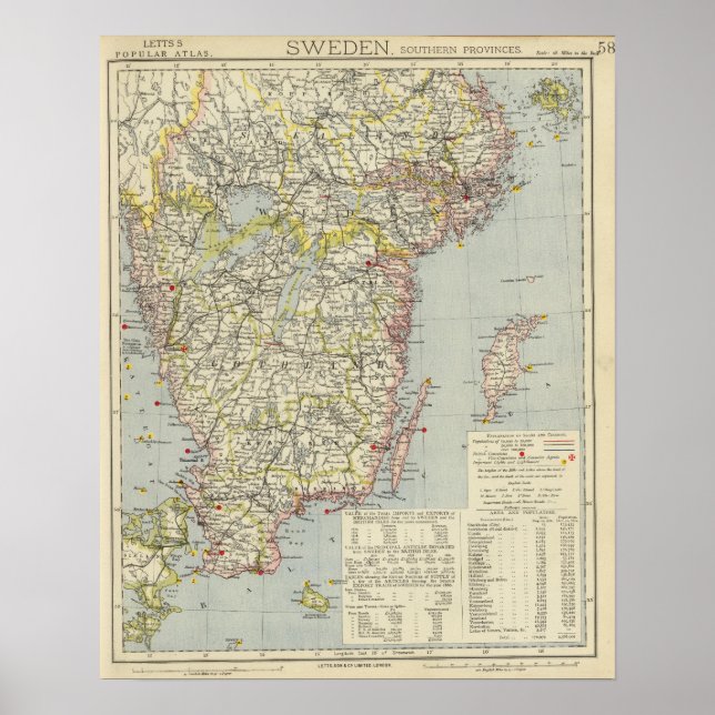Poster Suecia, sul (Frente)