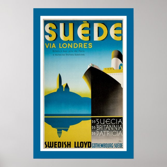 Póster Suede via Londres (Frente)