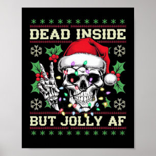 Poster Suéter Feio de Natal Engraçado e Sujo
