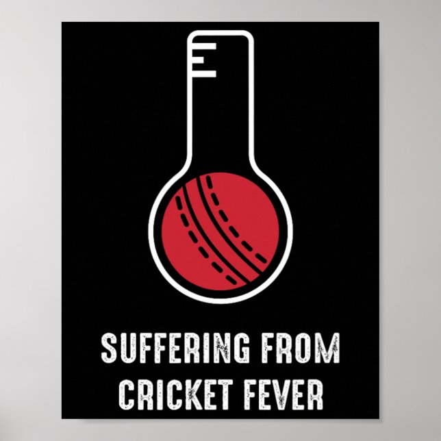 Poster Suffering From Cricket Fever  (Frente)
