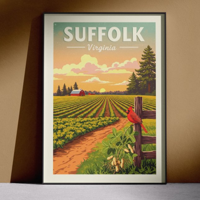 Poster Suffolk Virginia Vintage (Criador carregado)