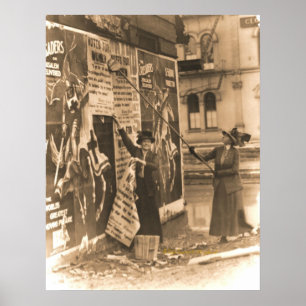 Póster Suffragettes de Ohio que postam contas em