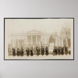 Póster Suffragettes marcham em Washington