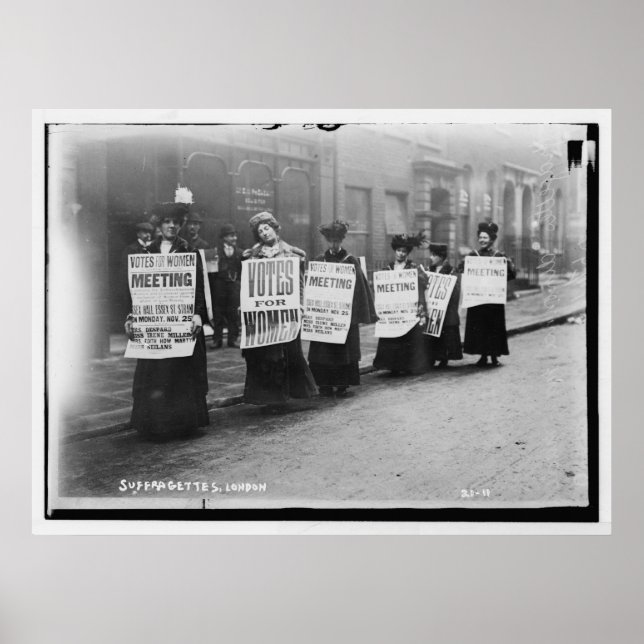 Póster Suffragettes Marching De Londres (Frente)