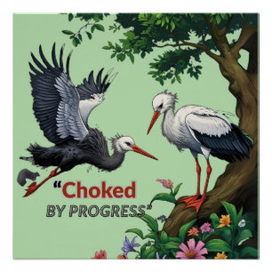 Póster Sufocado pelo Progresso