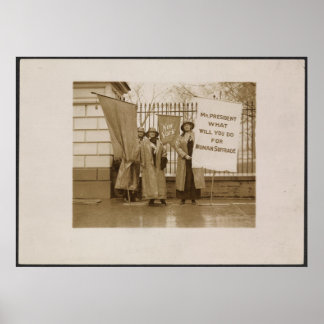 Póster Sufrágio feminino