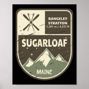 Poster Sugarloaf Maine Skiing