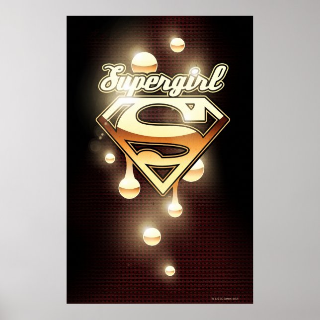 Póster Sugestões Douradas da Supergirl (Frente)