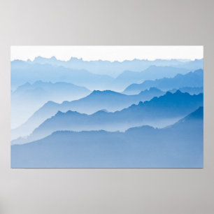 Poster Suiça da paisagem da montanha