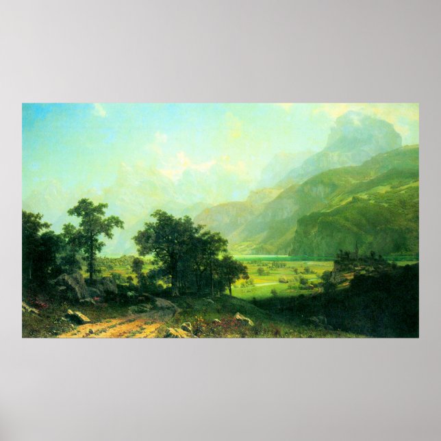 Póster Suiça de Lucerne por Bierstadt (Frente)