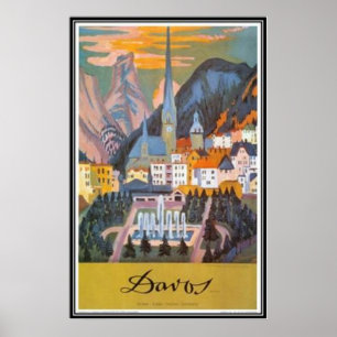 Póster Suiça do vintage -