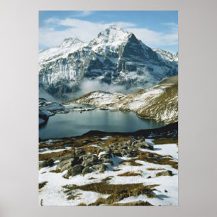 Póster Suiça, Grindelwald, Alpes Berneses, Vista