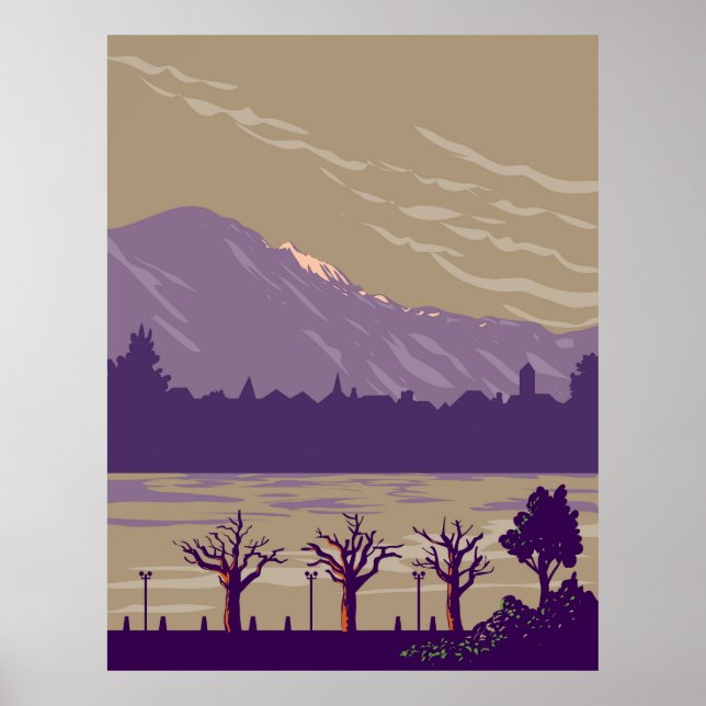 Poster Suiça Interlaken (Frente)