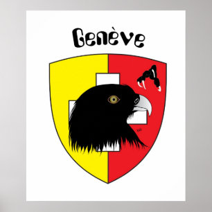 Póster Suíça, Suisse, Svizzera, Svizra, Switzerland