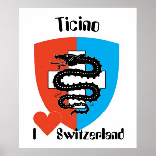 Póster Suíça, Suisse, Svizzera, Svizra, Switzerland