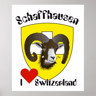 Póster Suíça, Suisse, Svizzera, Svizra, Switzerland