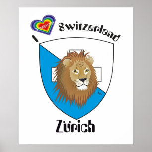 Poster Suíça, Suisse, Svizzera, Svizra, Switzerland