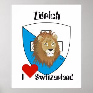 Poster Suíça, Suisse, Svizzera, Svizra, Switzerland