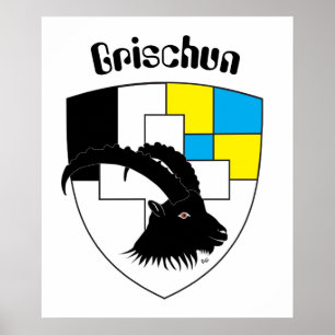 Poster Suíça, Suisse, Svizzera, Svizra, Switzerland