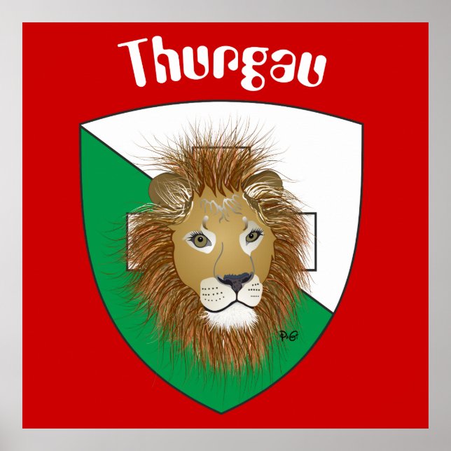 Póster Suiça Thurgau Schweiz (Frente)