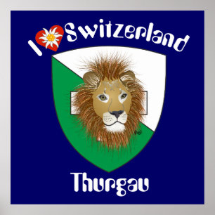 Póster Suiça Thurgau Schweiz