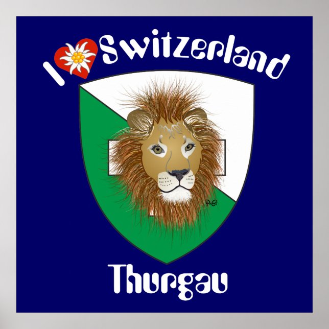 Póster Suiça Thurgau Schweiz (Frente)