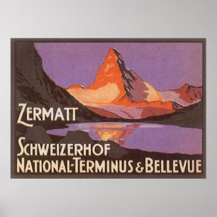 Póster Suiça Zermatt