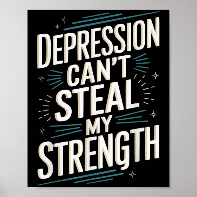 Poster Suicide Awareness Depression Anxiety Mental Health (Frente)