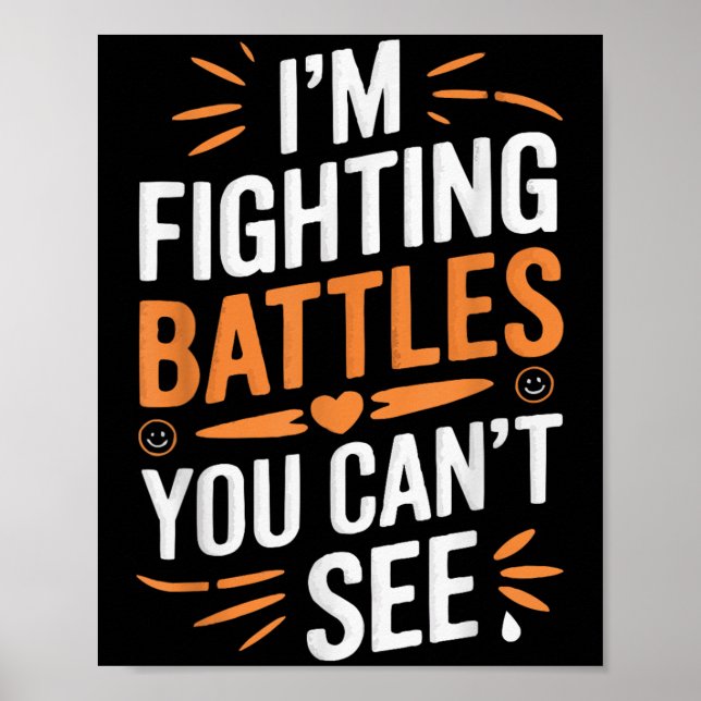 Poster Suicide Awareness Depression Anxiety Mental Health (Frente)