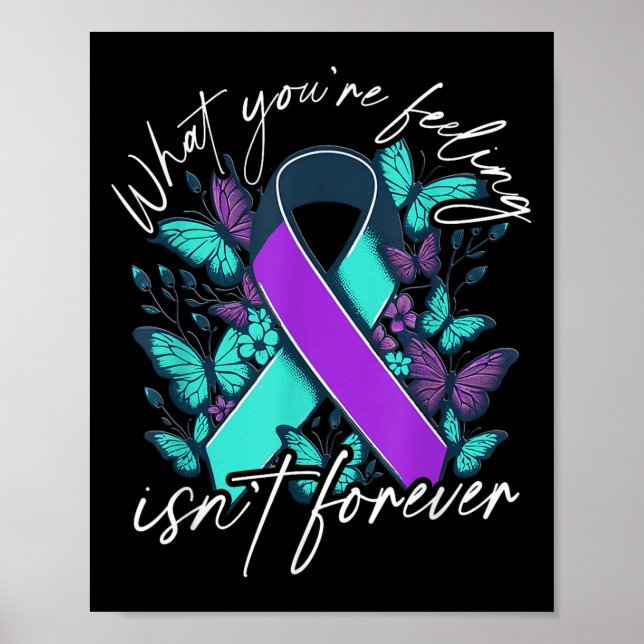 Poster Suicide Awareness Suicide Prevention Suprt Survivo (Frente)
