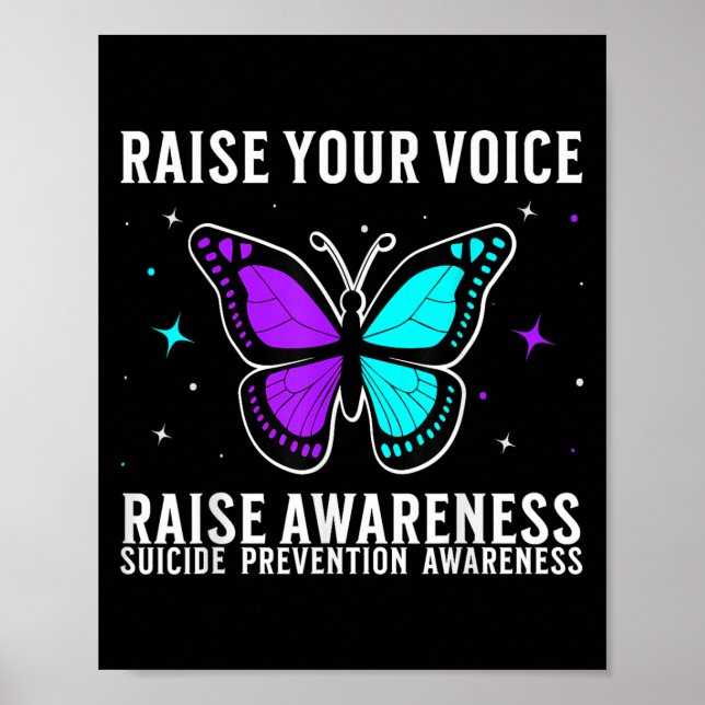 Poster Suicide Awareness Suprt Suicide Prevention Awarene (Frente)