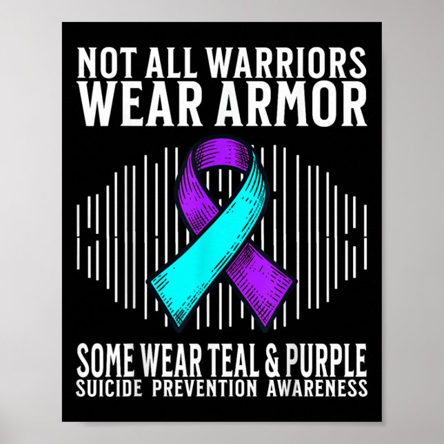 Poster Suicide Awareness Warrior Suicide Prevention Aware (Frente)