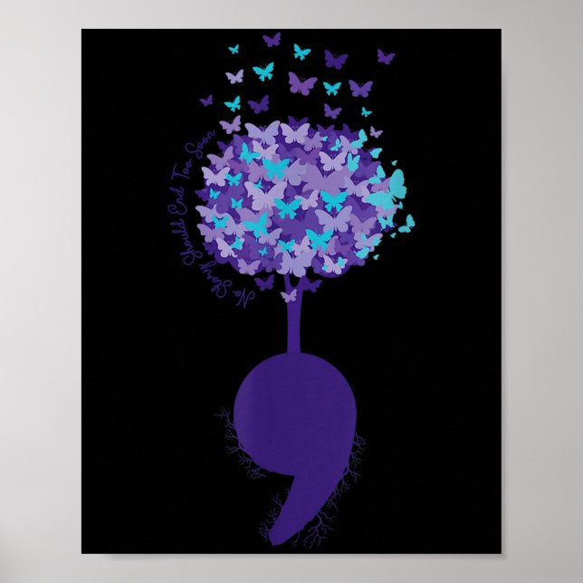 Poster Suicide Prevention Awareness No Story Should End T (Frente)