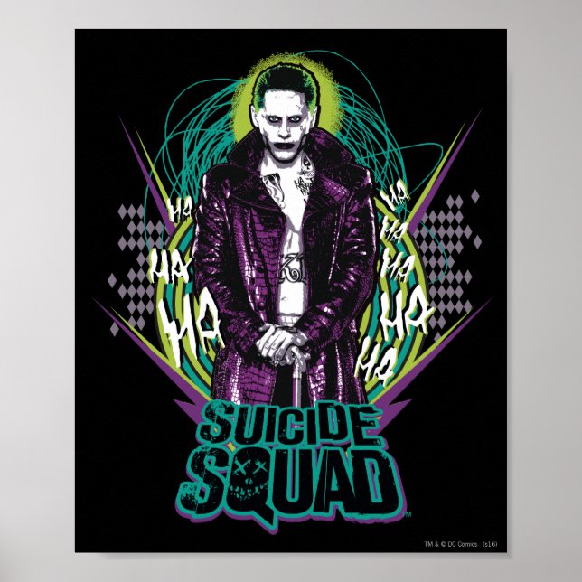 Póster Suicide Squad | Joker Retro Rock Graphic (Frente)