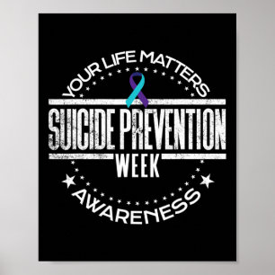 Poster Suicídio Prevenção de seus problemas de vida