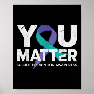 Poster Suicídios Prevenção Camisa Sensibilização Suicida 