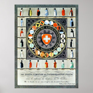 Poster Suiço Medieval