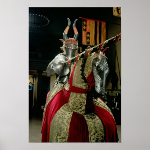 Poster Suit of armour and matching horse armour