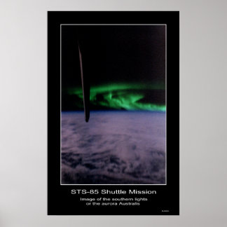 Póster Sul acende a aurora Austral...