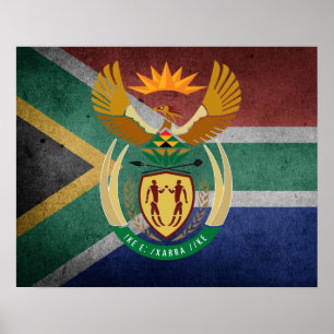 Póster Sul - bandeira africana