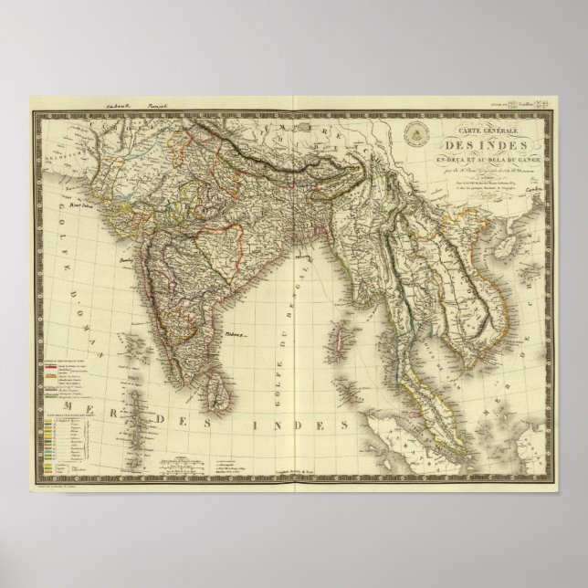 Poster Sul da Ásia (Frente)