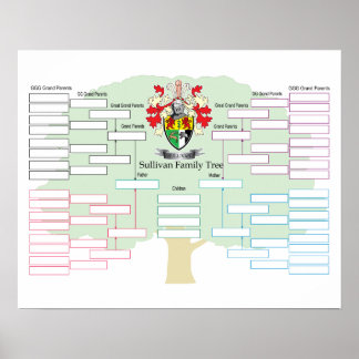 Póster Sullivan-Family-Tree