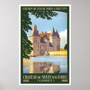 Poster Sully France viagens vintage