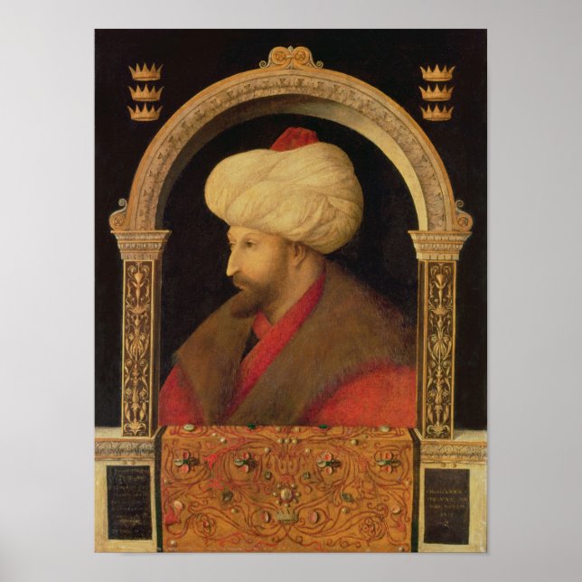 Poster Sultan Mehmet II 1480 (Frente)