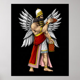 Poster Sumerian Deus Enki
