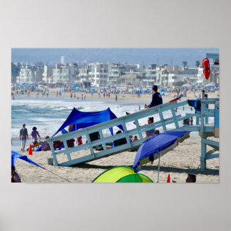Poster Summer Beach Day - Veneza Beach, CA