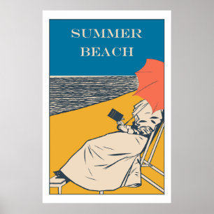 Poster Summer Beach Vintage