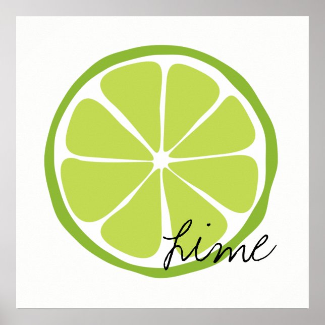 Poster Summer Citrus Limão Wall Art (Frente)