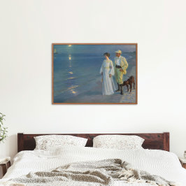 Poster Summer Evening Peder Severin Krøyer Art Dinamarca